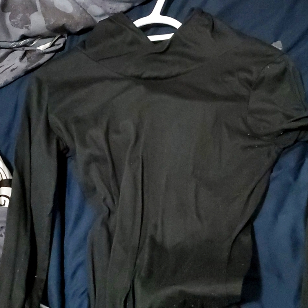 Black long sleeve top